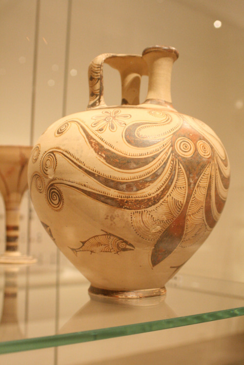 brassivydesign:Terracotta stirrup jar with octopusHelladic, Mycenaeanca. 1200–1100 B.C.The shape ta