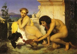 Jean-Léon Gérôme (1824-1904)Young Greeks Attending a Cock Fight, also called The Cock Fight1846