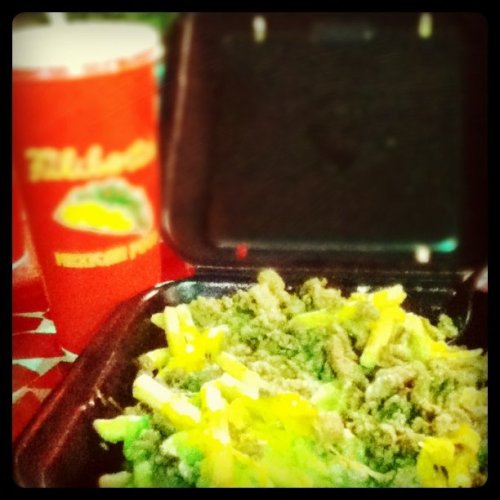 Carne Asada Fries at Filiberto’s after ArtOfficisl! I honestly couldn’t finish my food even though I was hungry AF from not eating much the whole day.  (Taken with instagram)