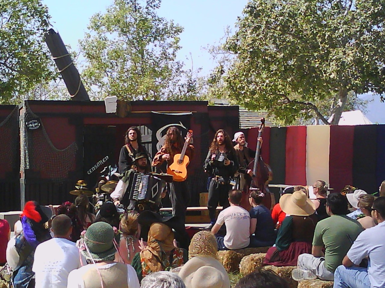 Went to a renaissance fair today saw this metal band there haha =]