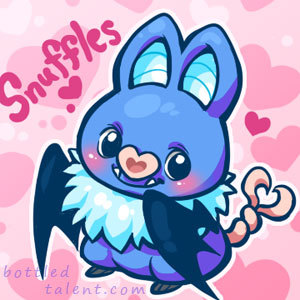 celesse:  This little guy surprised me by joining my team in White. I named him Snuffles. He’s