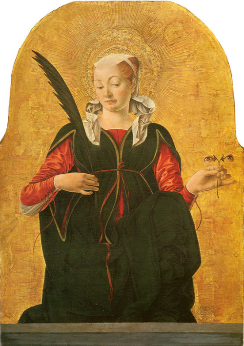 Saint LucyFrancesco del Cossa about 1473-1474Tempera on panel, 77.2 x 56 cmWashington, National Gall