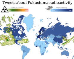 sunfoundation:  How Fukushima’s Radioactive Cloud Influenced Social Networks  On 11th March 2011, when Fukushima nuclear reactor blew its top, the community project Webnode noticed a significant increase in new blogs and comments regarding the  ongoing