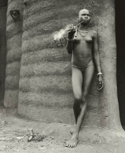 Yagazieemezi:  Benin Woman Smoking, By Hector Acebes, 1953  