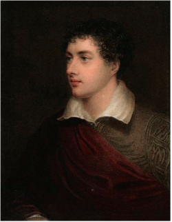 agooddaytodie:  Image of Byron by Henry Meyer, after James Holmes, 1818 - stipple engraving printed in colours (National Portrait Gallery, London) 