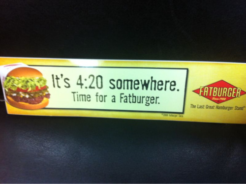 I might be a new Fatburger fan just based on this coupon my hair chick just gave me…