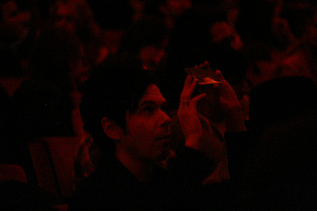 nickzinner:Nick in the audience at Bright Eyes (Radio City Hall, March 9 2011)