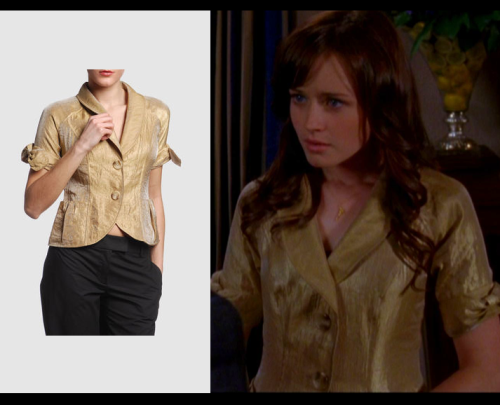 Creator/Designer: Vera Wang Item: Gold Blazer