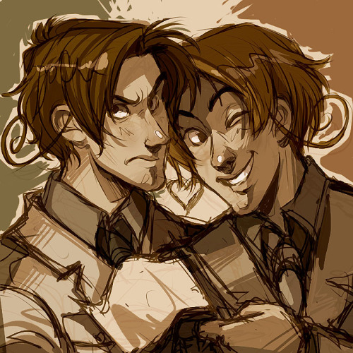 stripesandteeth: ..annndd now we have wips for Germany and the Italy brothers. This is my first time