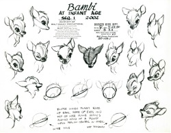 animationfan:  Character model for Bambi in Disney’s Bambi. 