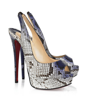 Lady Peep Python sling backs by Christian Louboutin 