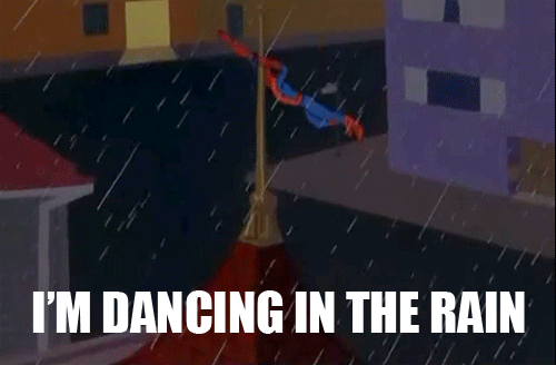 one day, piderman meets baman. they fall in love.