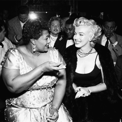 Missavagardner:  Marilyn Was A Big Supporter Of The Civil Rights Movement. Ella Fitzgerald