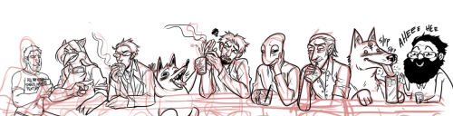 Finish this later. Dude&rsquo;s night out that was crashed by fox.