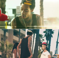 tuesdayswithlyndon:  shcleanne:  I’m not really into skinny guys wearing tank tops, but Wiz Khalifa is definitely an exception.  when i watched this video, i was crushing on him for a moment.  omg. 
