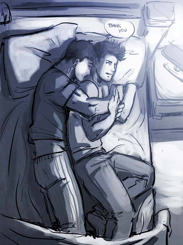 cris-art:  Comfort (idea02, fast drawing), Brian wants to help sherman sleep, He