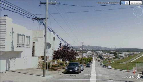 Aaah, suburbia.  View from the intersection of 28th Avenue &amp; Pacheco Street, San Franci