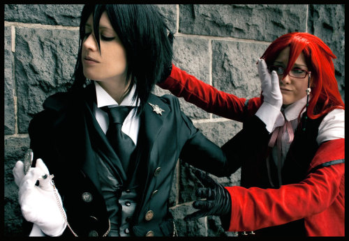 Kuroshitsuji - Black Butler cosplay. Sebastian and Grell