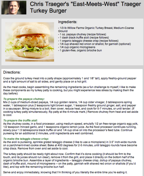 A Recipe For Chris Traeger’s “EastMeetsWest”... bye