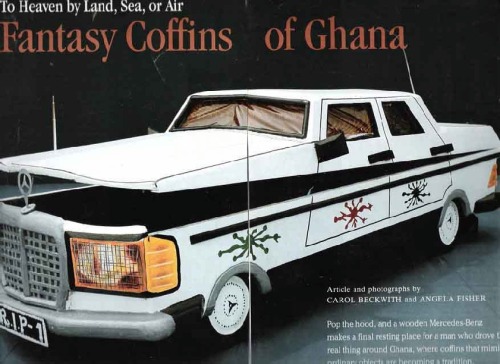 myspiritualcramp:A beautiful article on the Fantasy Coffins of Ghana. National Geographic Magazine, 