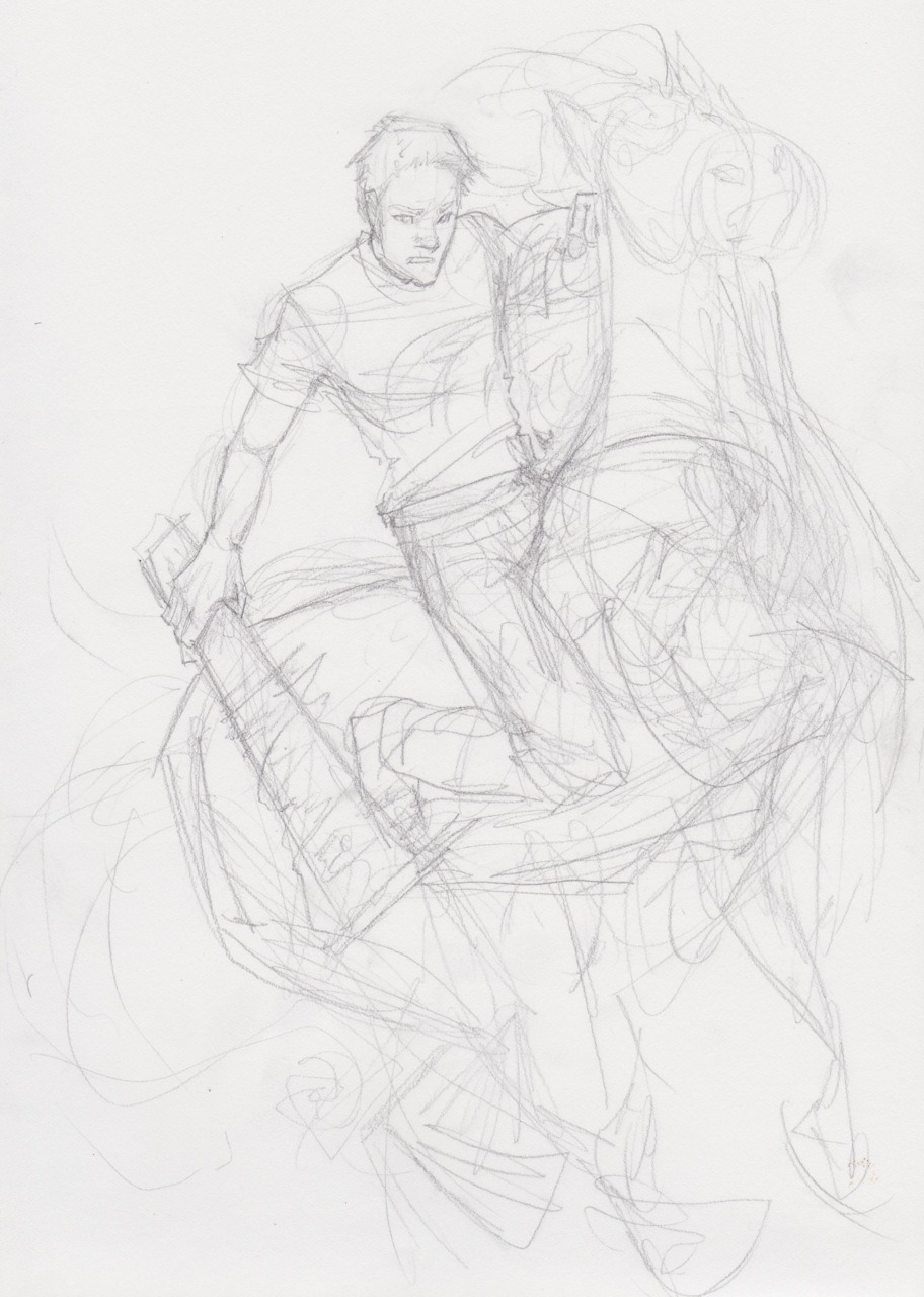 The Afterlife Really Rough Sketch Of Jason From The Lost Hero I