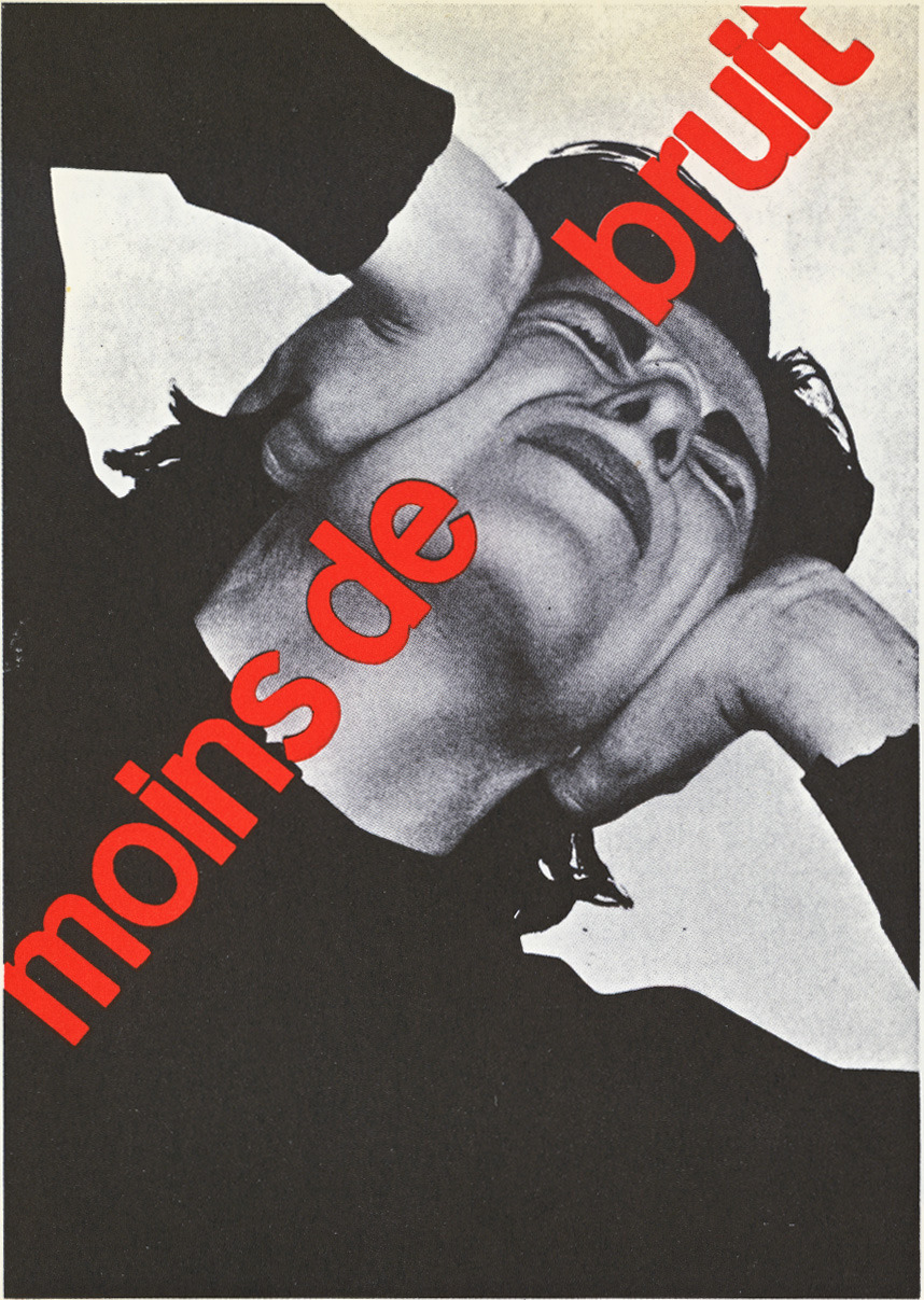 publiccollectors:  An anti-noise poster designed by Müller-Brockman 