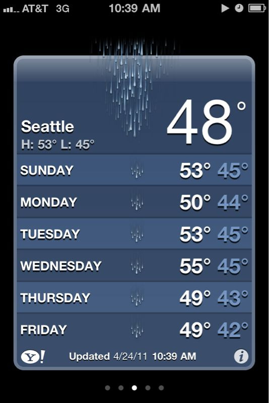 neyugnymax:  Looks like we’re back to normal Seattle weather. ): It was so sunn,