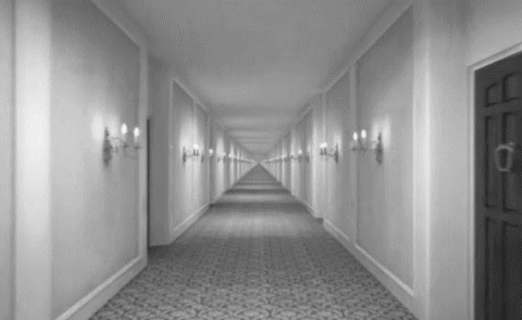 unanimate:  sunrisen:  i remember reading that if you put your finger in the centre so you can only see the edges of the corridor you seem to be travelling faster, and if you cover the sides of the corridor so you can only see the centre, you seem to