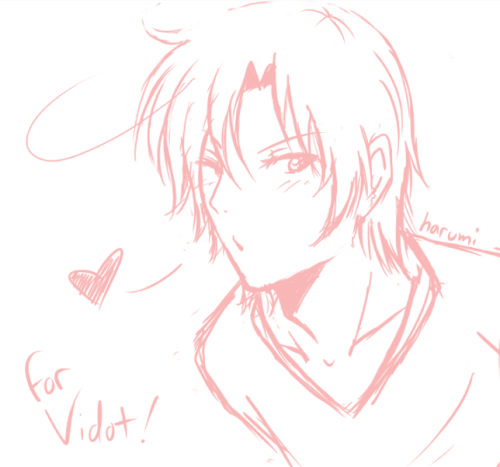 thunderstones:  A small doodle gift for Vidot, love ya hun!  I hope you’re doing well and I want to let you know that I’m thinking about you, here’s a small doodle of Romano for you, its not much but I hope you like it ;u;