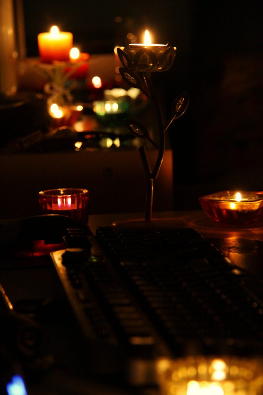 i put out candles in my room tonight to relax and ended up photographing them. quite