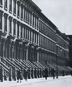 liquidnight:  Andreas Feininger Brownstone Houses on West 46th Street, circa 1940s From New York in the Forties 
