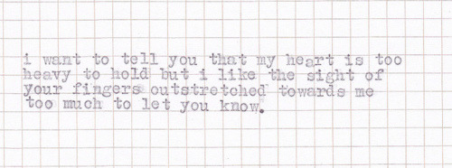 All the words I don't say