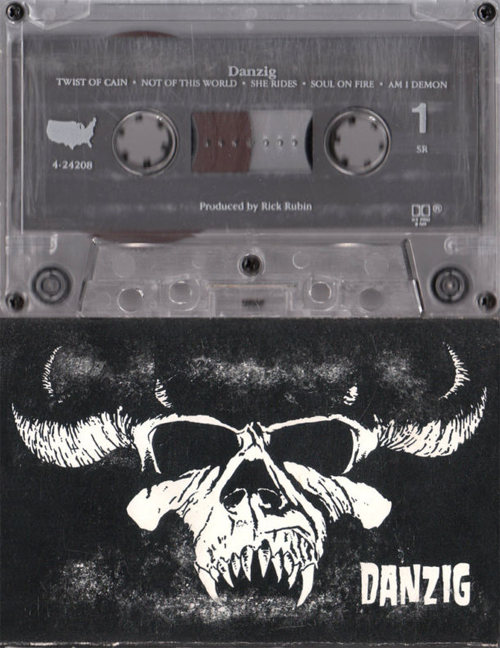 Danzig - S/T Cassette - 1988 Def American Recordings