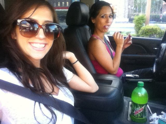 On the way to Caesars Palace with @ReenaSky!