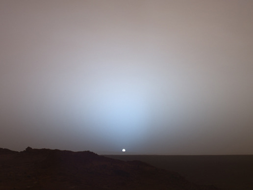 lillymarianac-:  Sunset on Mars On May 19, 2005, NASA’s Mars Exploration Rover