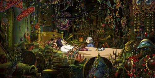 saltynoodles:ghibli-gifs:rathergraphic:Howl’s Moving Castle, directed by Hayao Miyazaki (2004)Ahhhhh
