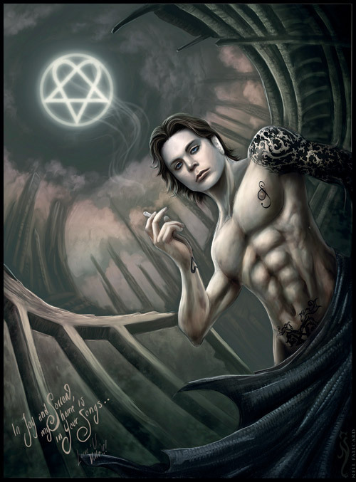 Ville Valo painting