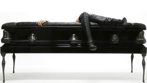 ninjetteprincess:  twiztidcountryprincess:  gothtriggers:   darkcloud13: bucketlist addition- find this couch and fuck on it.  That’s taking the phrase “La petit mort” a bit literally.  I want one from coffincouches. And I want it to be my sex couch