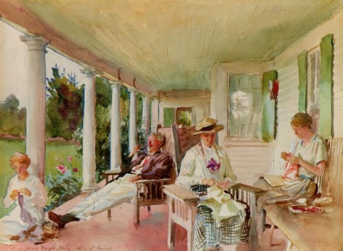 On the Verandah, John Singer Sargent