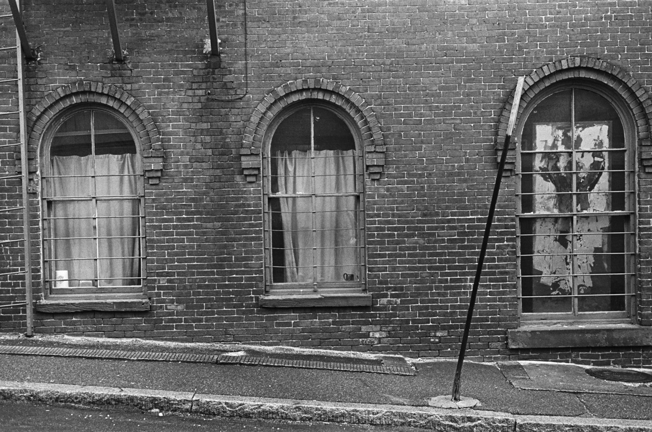 bagnostian:  uphill, downhill. gloucester, MA. (Leica M3) 