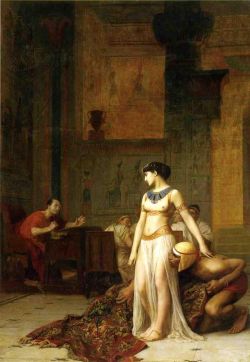 sugarmeows:  Cleopatra and Caesar (1866)