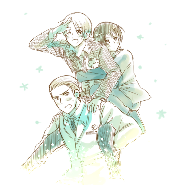 luce-felice:  limegreenpanda:  romano-:  Surely, you three could’ve had a better