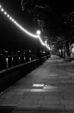 bagnostian:  the embankment at night. london,