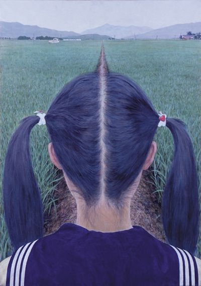 Cool pony tail optical trick