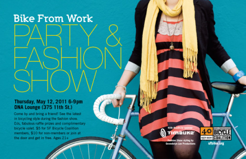 Will you be attending the Bike From Work Party and Fashion Show in SF?