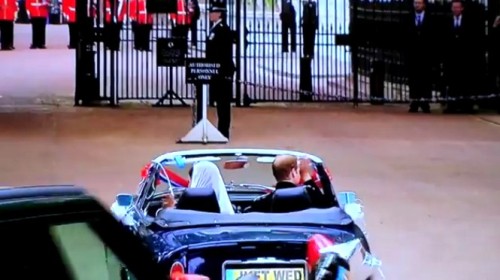 i think this is part is better than the kiss. them two driving away in a car… just married &l