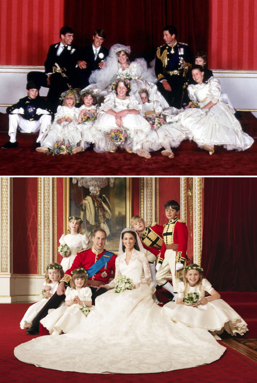 bohemea:  Royal Wedding Portraits  Charles & Diana, July 29th 1981 | William & Kate, April 29th 2011 Click the links to view the full size portraits.  Kate looks so perfect!