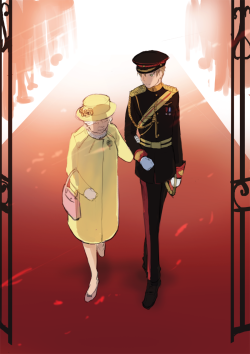 rockets:  I…I just like the idea of England escorting the Queen ;;  my gosh&hellip;..;u;
