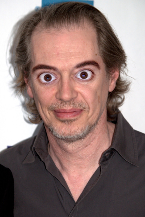 Final post. Steve Buscemi with Jon Laneyes.
Thanks so much for all the amazing comments.
you can still Buscemeyes yourself at apps.facebook.com/stevebuscemeyes