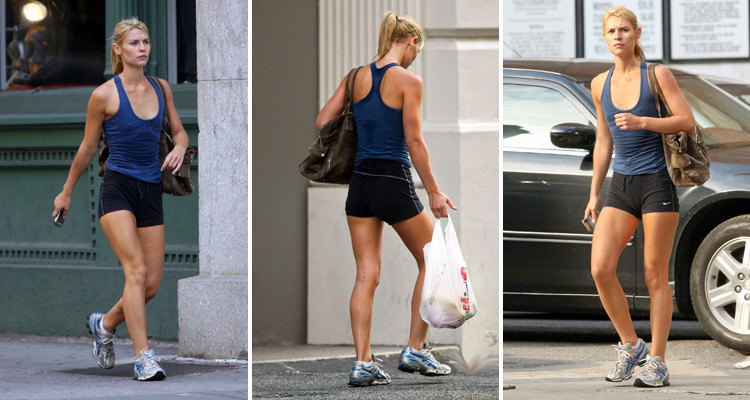 rippedandfit:  Claire Danes’ post-workout bod. 